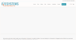 Desktop Screenshot of lifesystemschiropractic.com