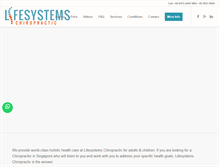 Tablet Screenshot of lifesystemschiropractic.com